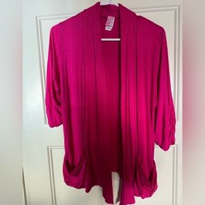 BRAND NEW 2XL HOT PINK CARDIGAN
